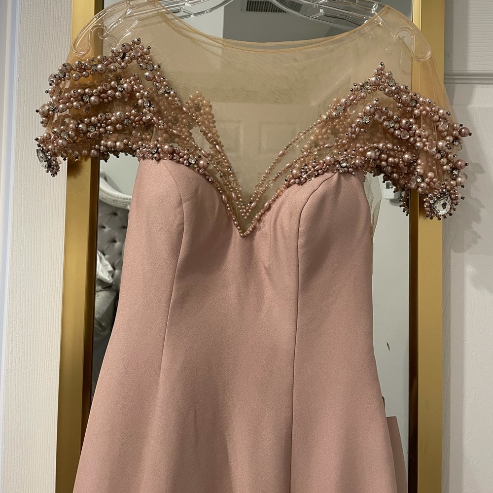 Tarik Ediz Pink Open Back Dress - Picture 13 of 13